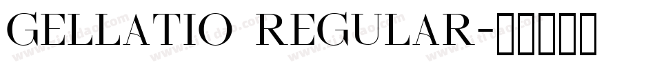 Gellatio Regular字体转换